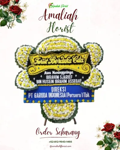 Papan Bunga Duka di Pondok Gede